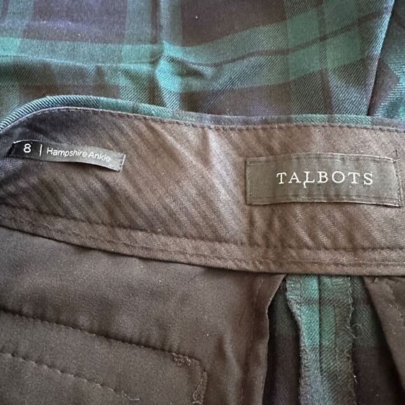 Talbots watch plaid Hampshire ankle dress pants - size 8 - Picture 4 of 6